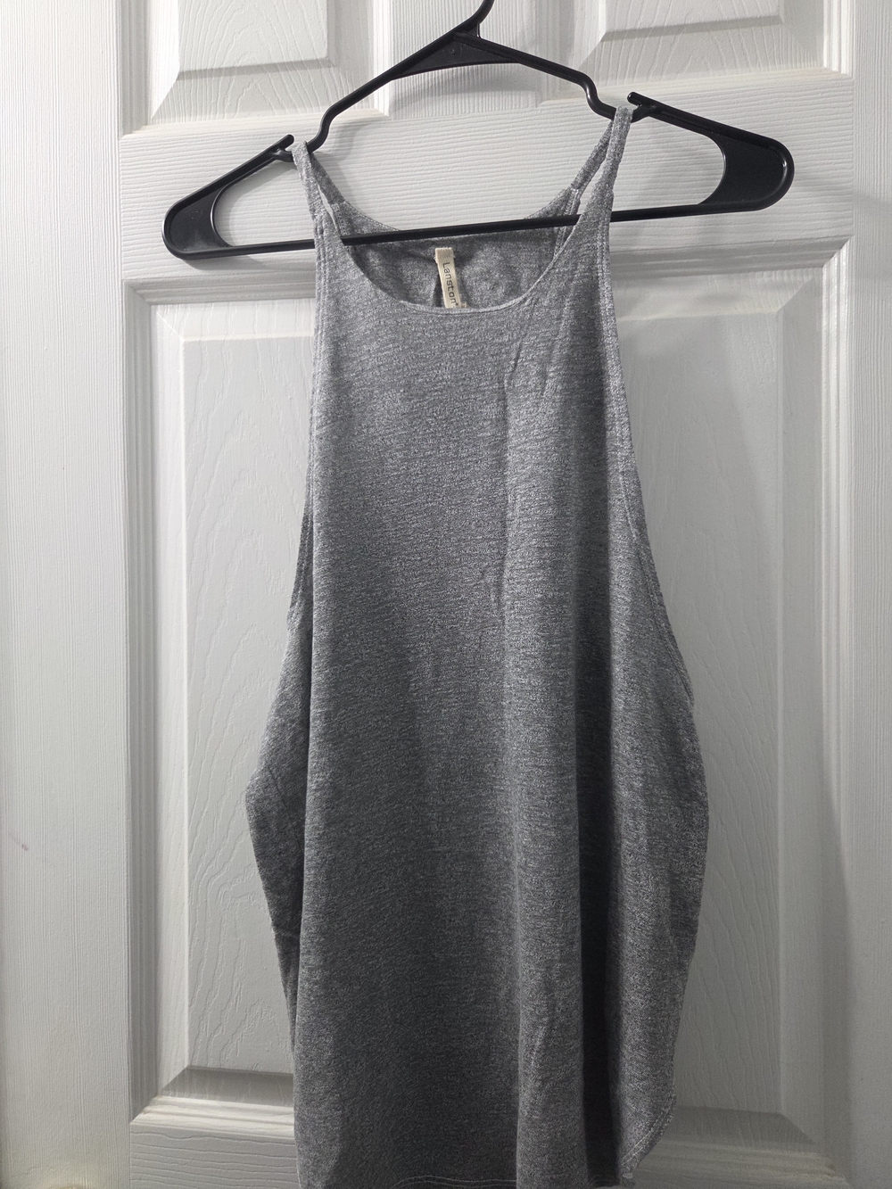Women's High Neck Gray Tank Top - Lightweight Everyday Staple